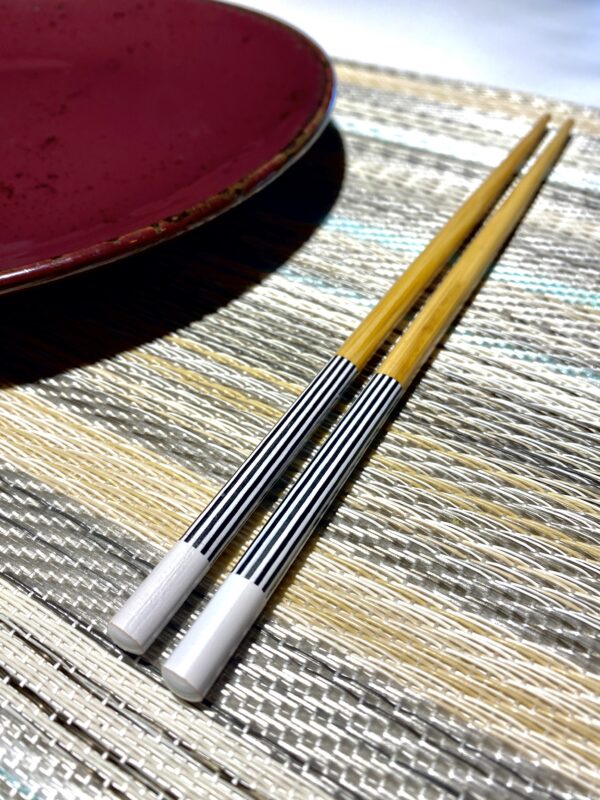 BeeChef Bambu - Desenli 8'li Chopsticks Yemek Çubukları